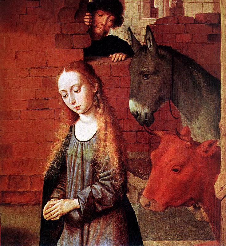 DAVID, Gerard The Nativity (detail)v td Spain oil painting art